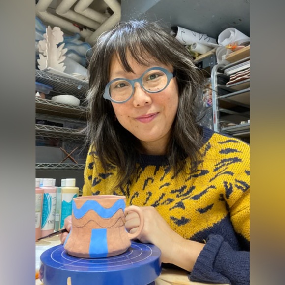 NIB Ceramic Necklace by Toronto artist Julie Moon - Picture 8 of 13